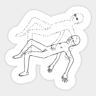 Lifting Asleep Sticker